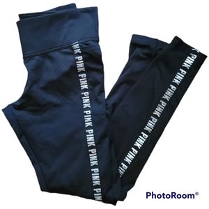 Vs Pink logo leggings sz Small